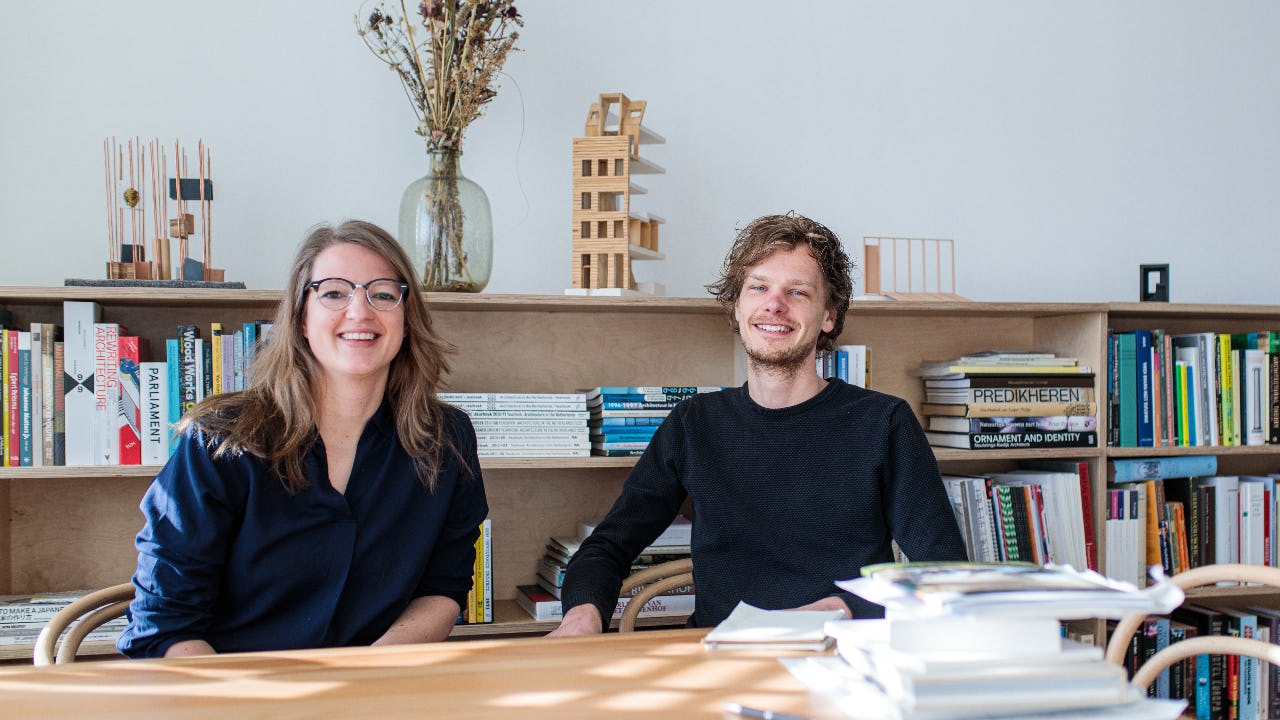 Margit van Schaik en Jesper Baltussen van Baltussen van Schaik. Beeld David Meulenbeld