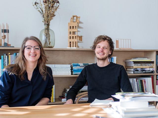 Margit van Schaik en Jesper Baltussen van Baltussen van Schaik. Beeld David Meulenbeld