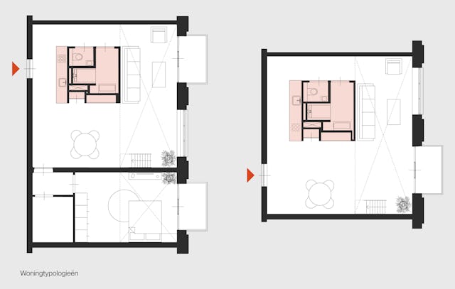 Woningplattegrond De Meester door INBO