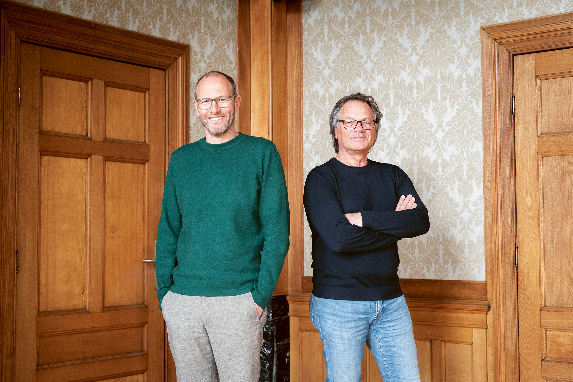 Reimar von Meding en Henk Kieft. Beeld David Vroom 