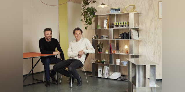 Mo Vandenberghe en Thomas Hick, Studio Moto. Beeld Alexander Popelier 