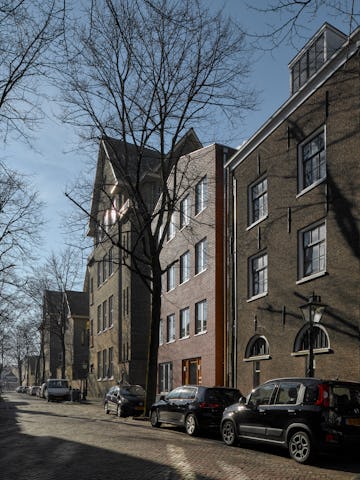 Straatwand middelste gracht. Beeld MWA Hart Nibbrig