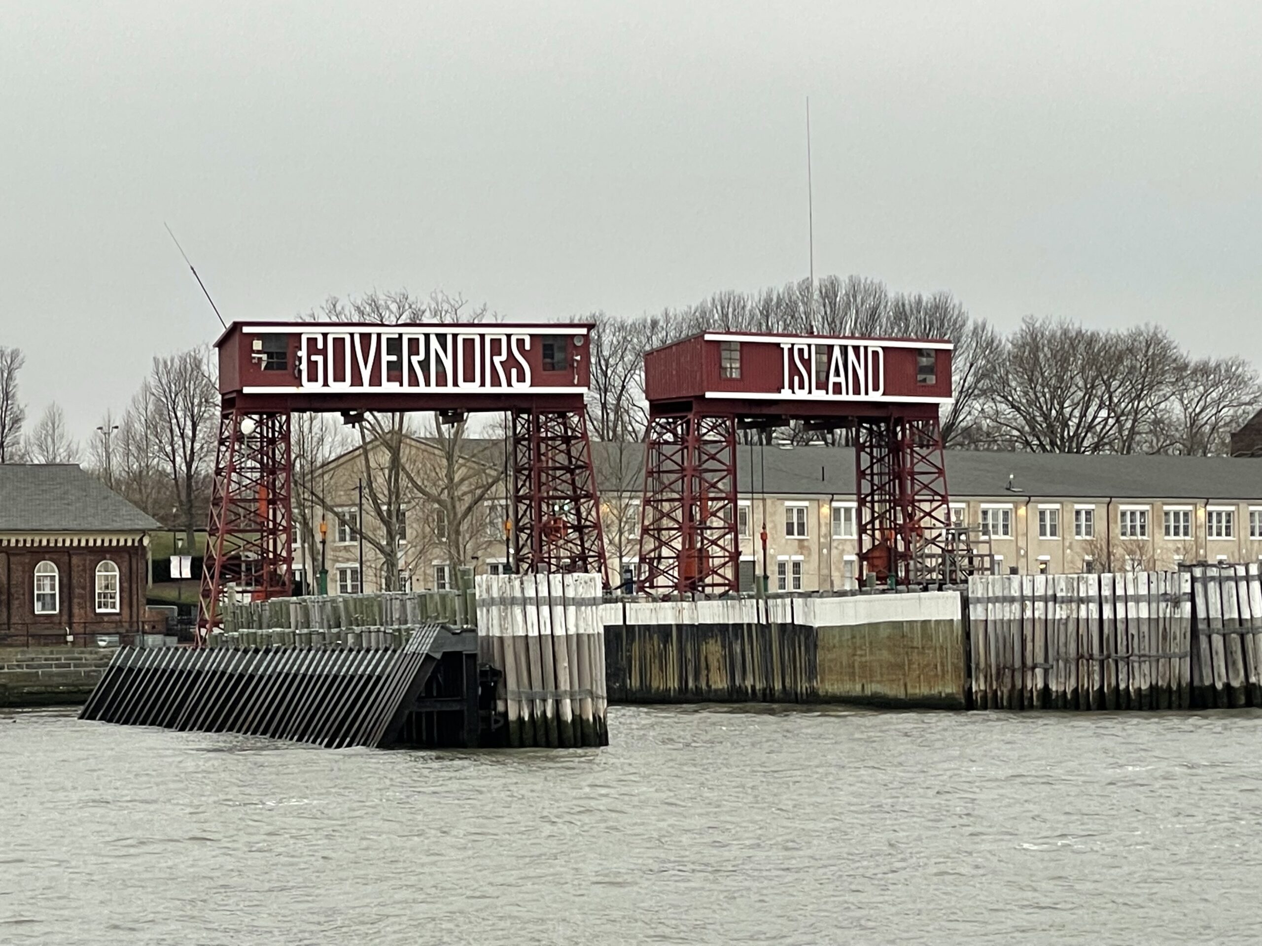 Governors Island waar het Billion Oyster Project is gestart om de waterkwaliteit te verbeteren