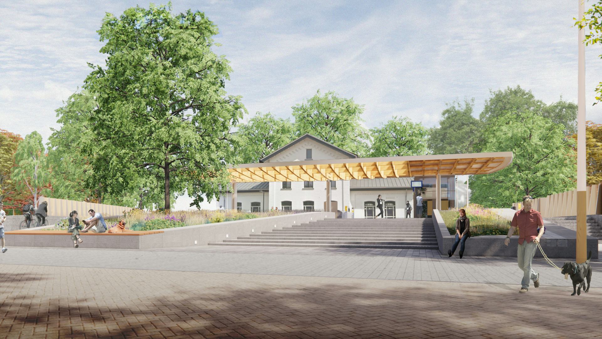 Station Vught wordt vernieuwd door NEXT architects i.s.m. MTD Landschapsarchitecten