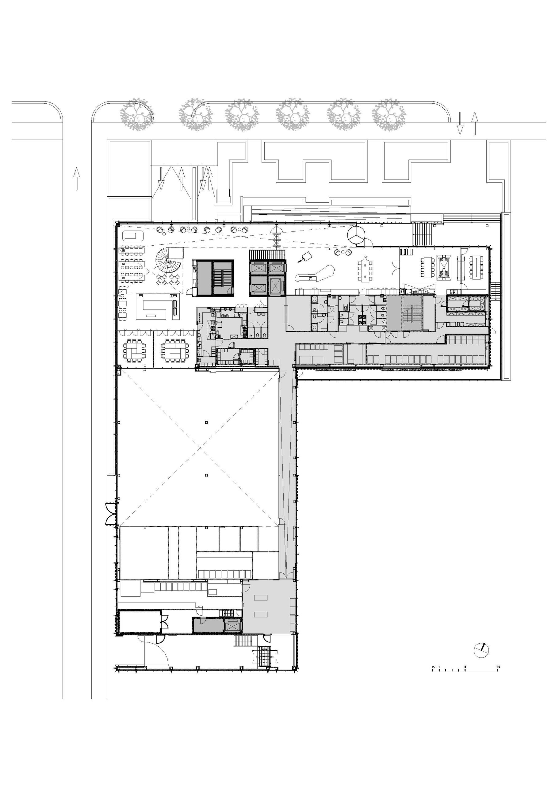 Plattegrond begane grond. Beeld Fokkema & Partners