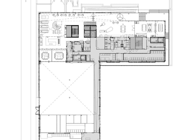 Plattegrond begane grond. Beeld Fokkema & Partners