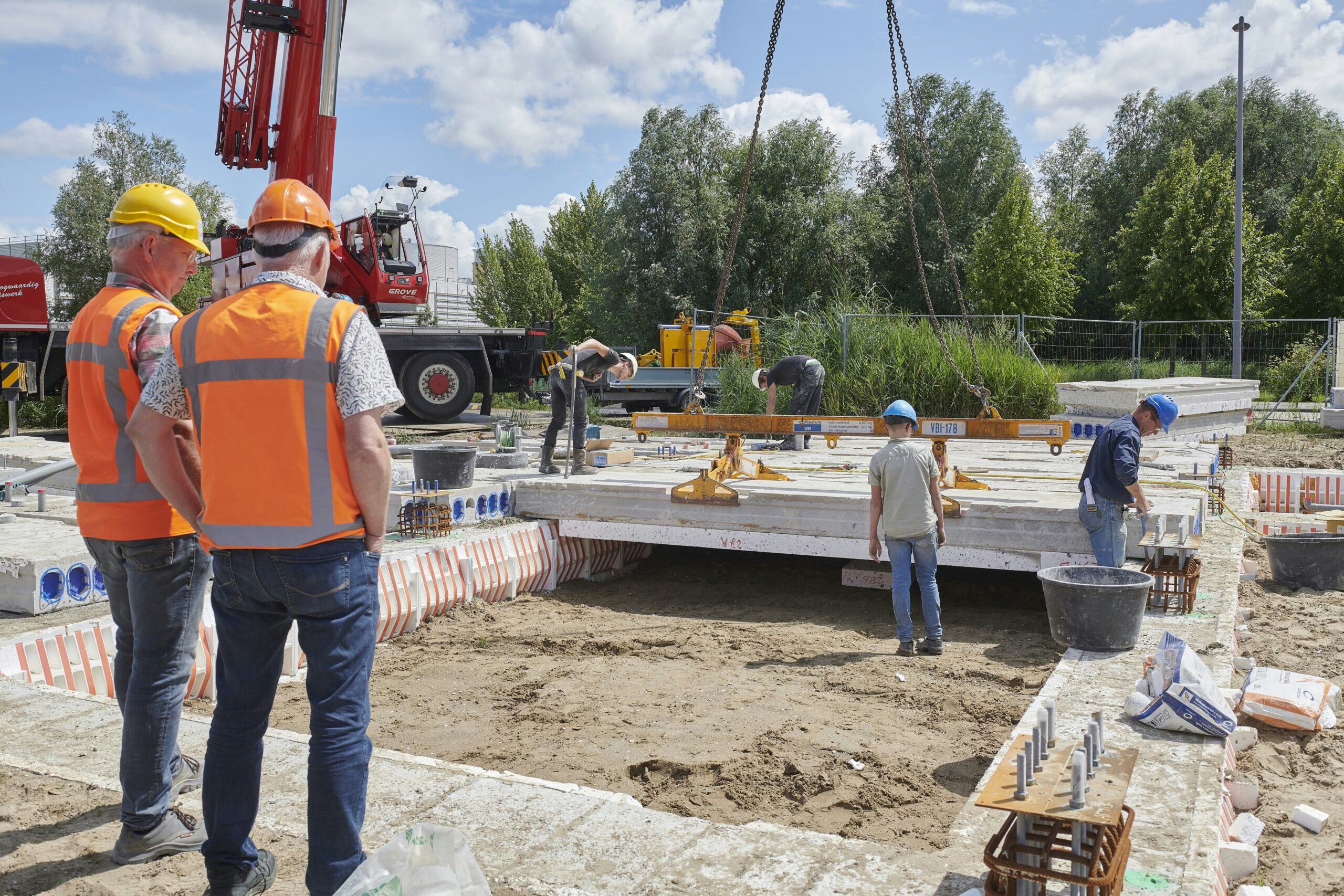 Voor de Rotterdamse Upcycle Mall leverde VBI ‘refurbished’ kanaalplaten, afkomstig uit een sloopproject.