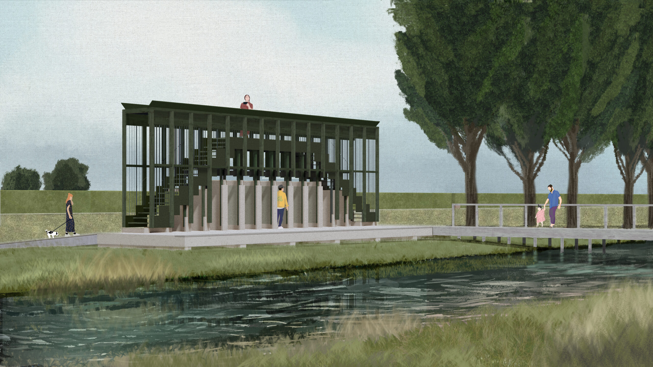 Panorama Scharwoude van Common Practice ontving eerste toekenning van de Open Call voor Architectuur en Bouwkunst. Beeld Common Practice