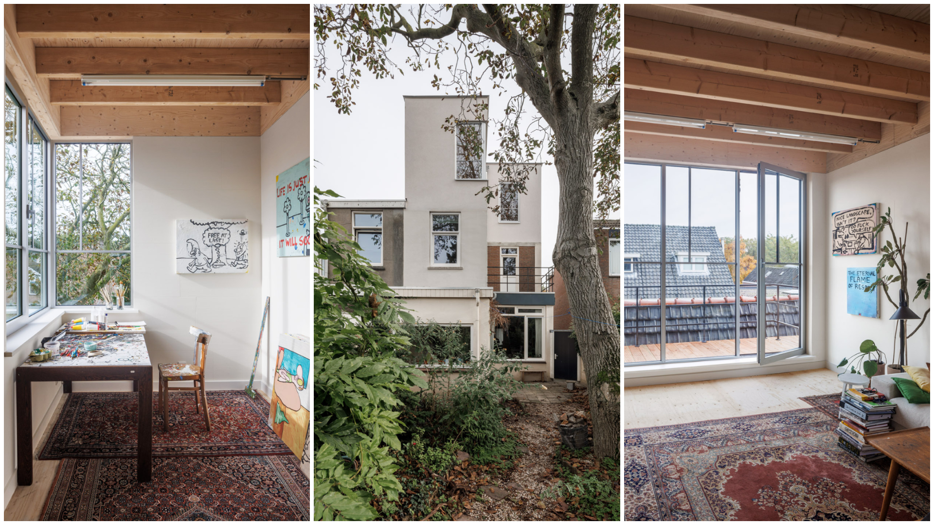 Schildersatelier ontworpen door Pieter Bedaux. Beeld Karin Borghouts