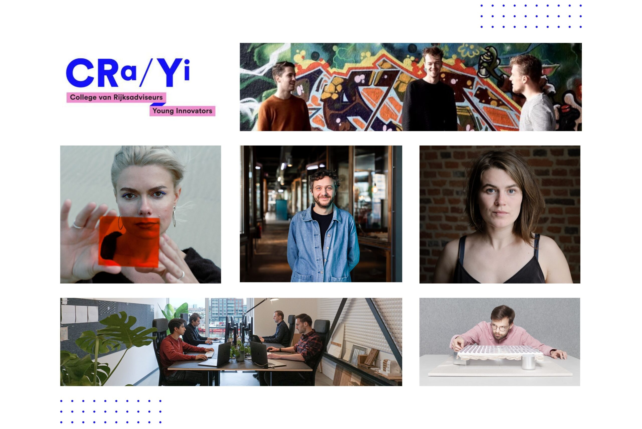 De ontwerpers van Young Innovators 2023. Beeld CRa