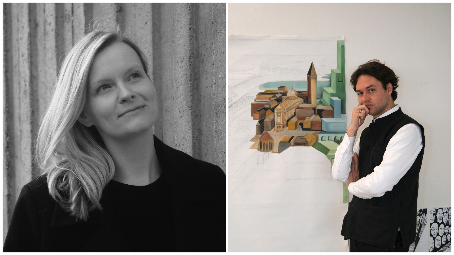 Jacopo Grilli en Carolien Schippers en Jacopo Grilli. Beeld Kitty de Jong