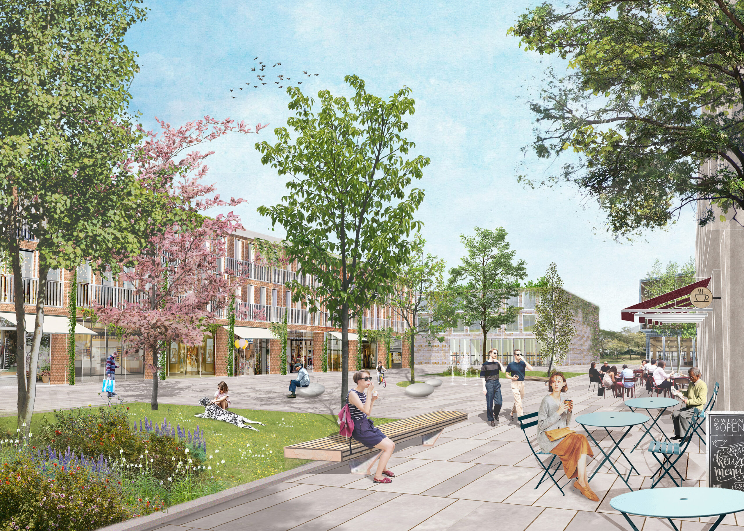 Tekening Centrum Lincolnpark. Beeld PosadMaxwan