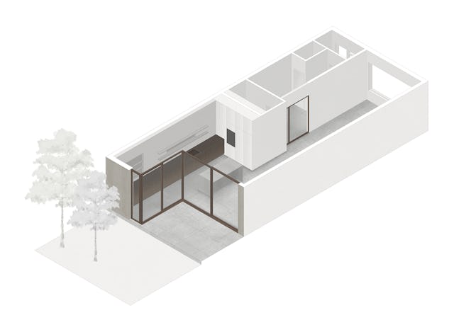 Axonometrie. Beeld Serge Schoemaker Architects