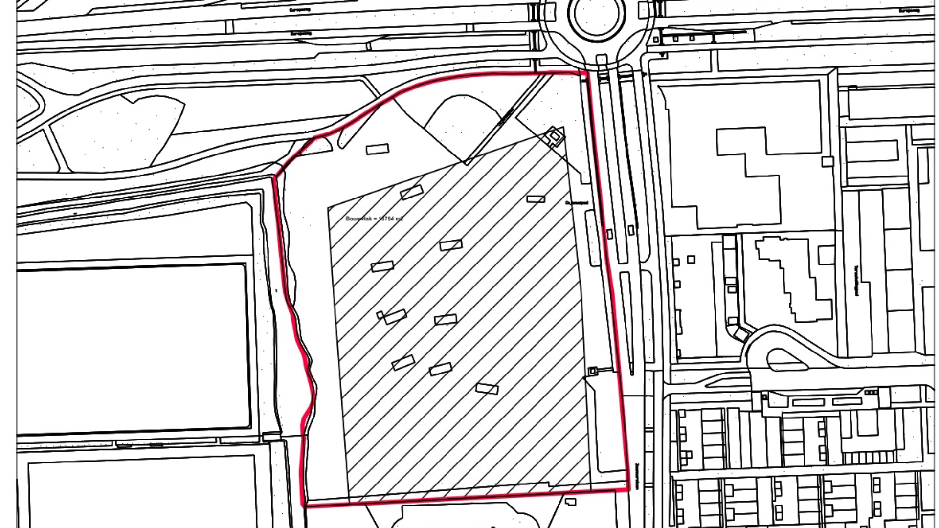 Het gearceerde deel betreft het aanbestedingsgebied. Beeld gemeente Haarlem