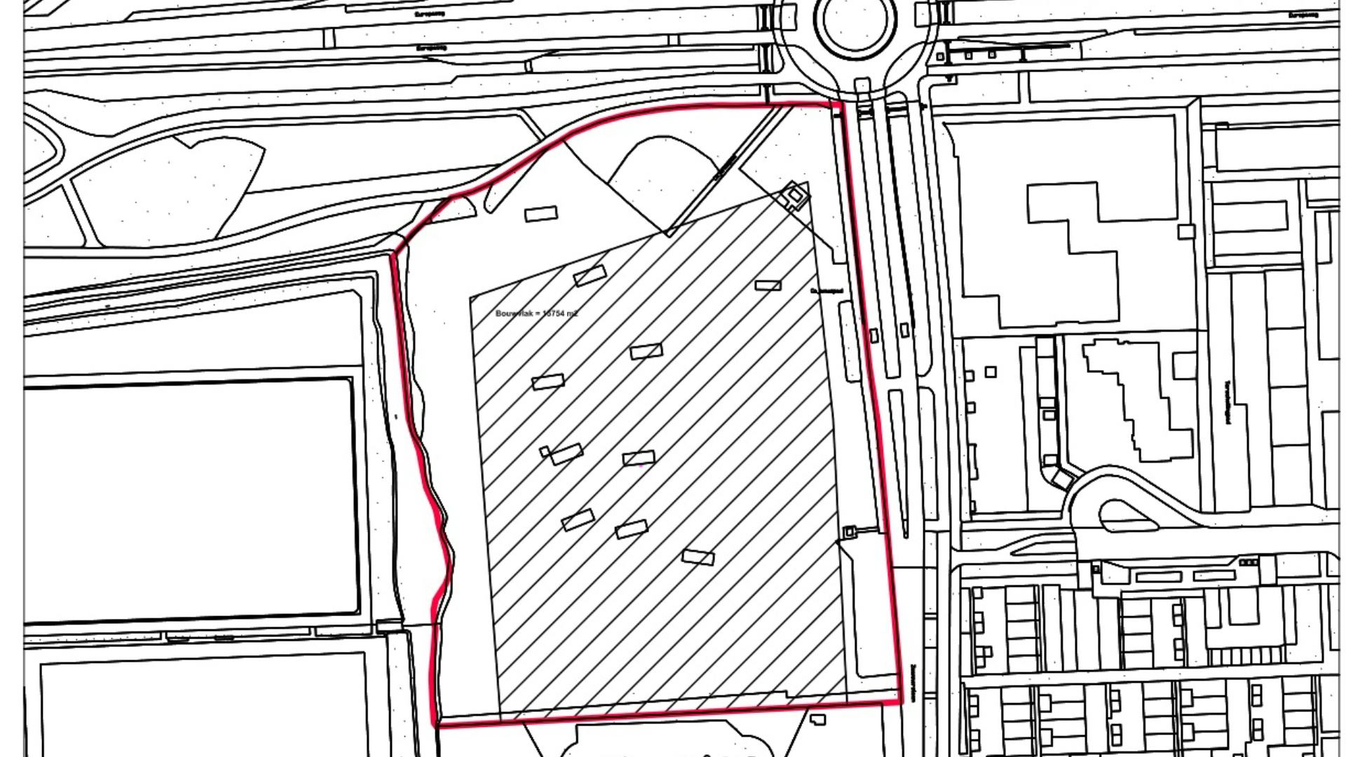 Het gearceerde deel betreft het aanbestedingsgebied. Beeld gemeente Haarlem
