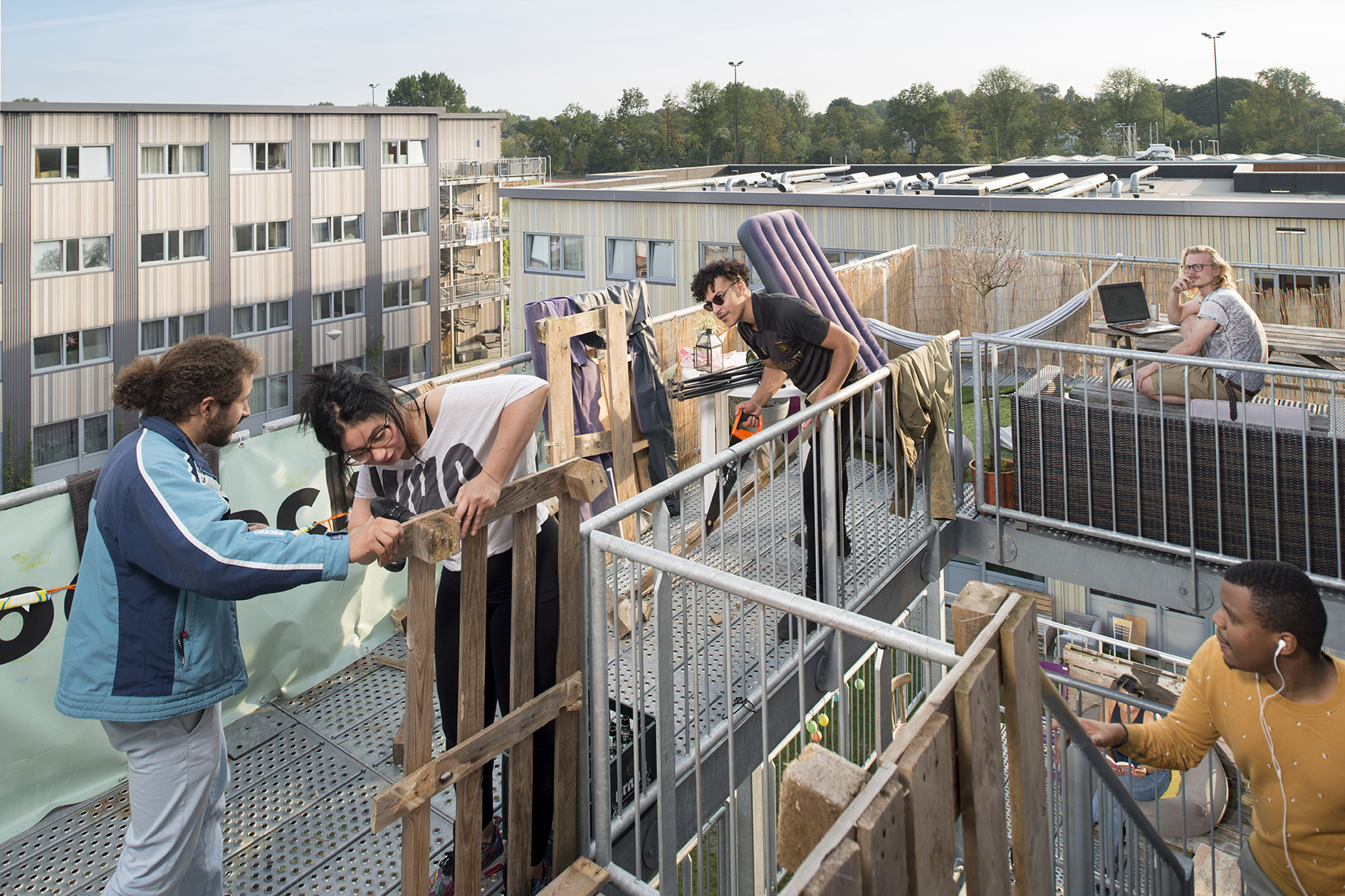 Startblok Elzenhagen in Amsterdam-Noord. Beeld Rufus de Vries