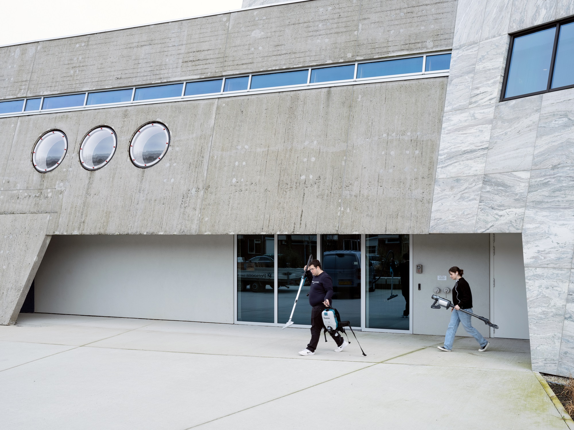 De achterdeur van de Bunkertoren. Beeld Christian van der Kooy