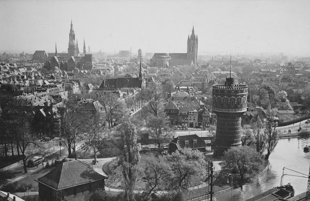 Skyline Delft. Beeld Anna Krul