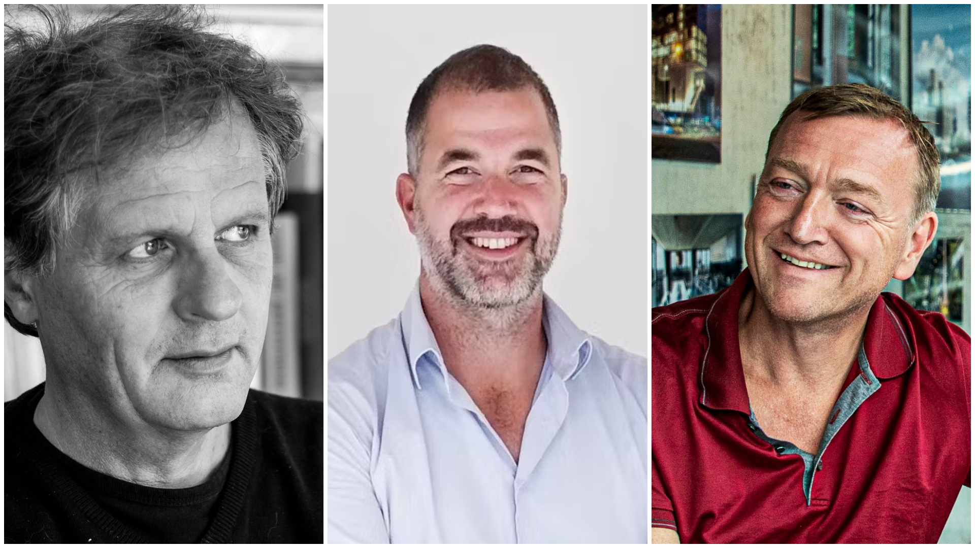 Bart Mispelblom Beyer, Patrick Meijers en Robert Winkel. Beeld Femque Schook