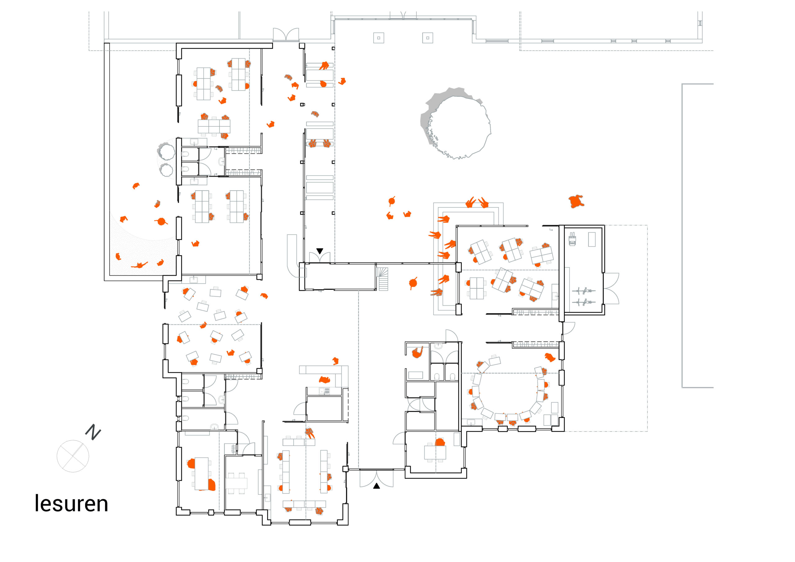 Plattegrond. Beeld vector-i