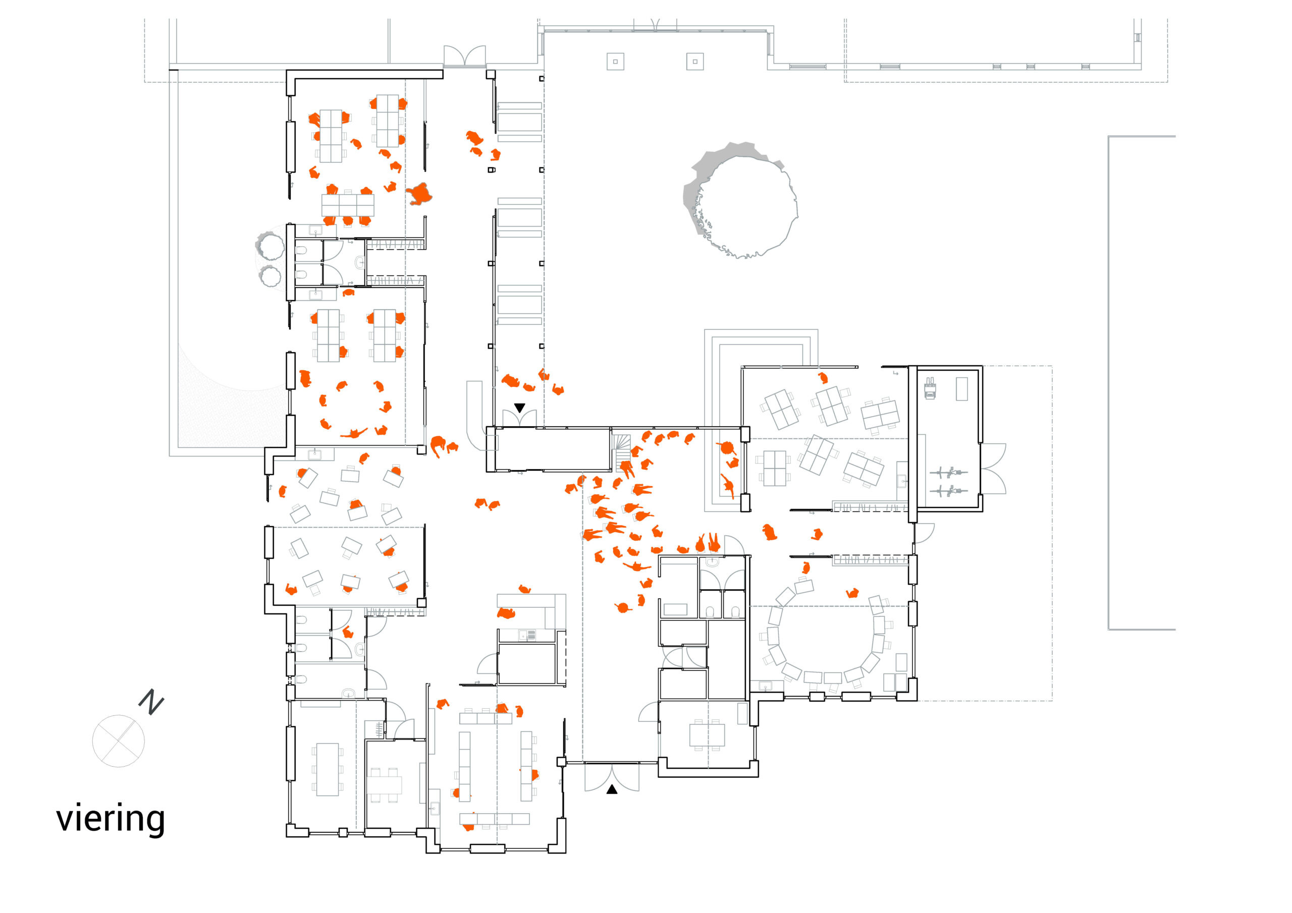 Plattegrond. Beeld vector-i
