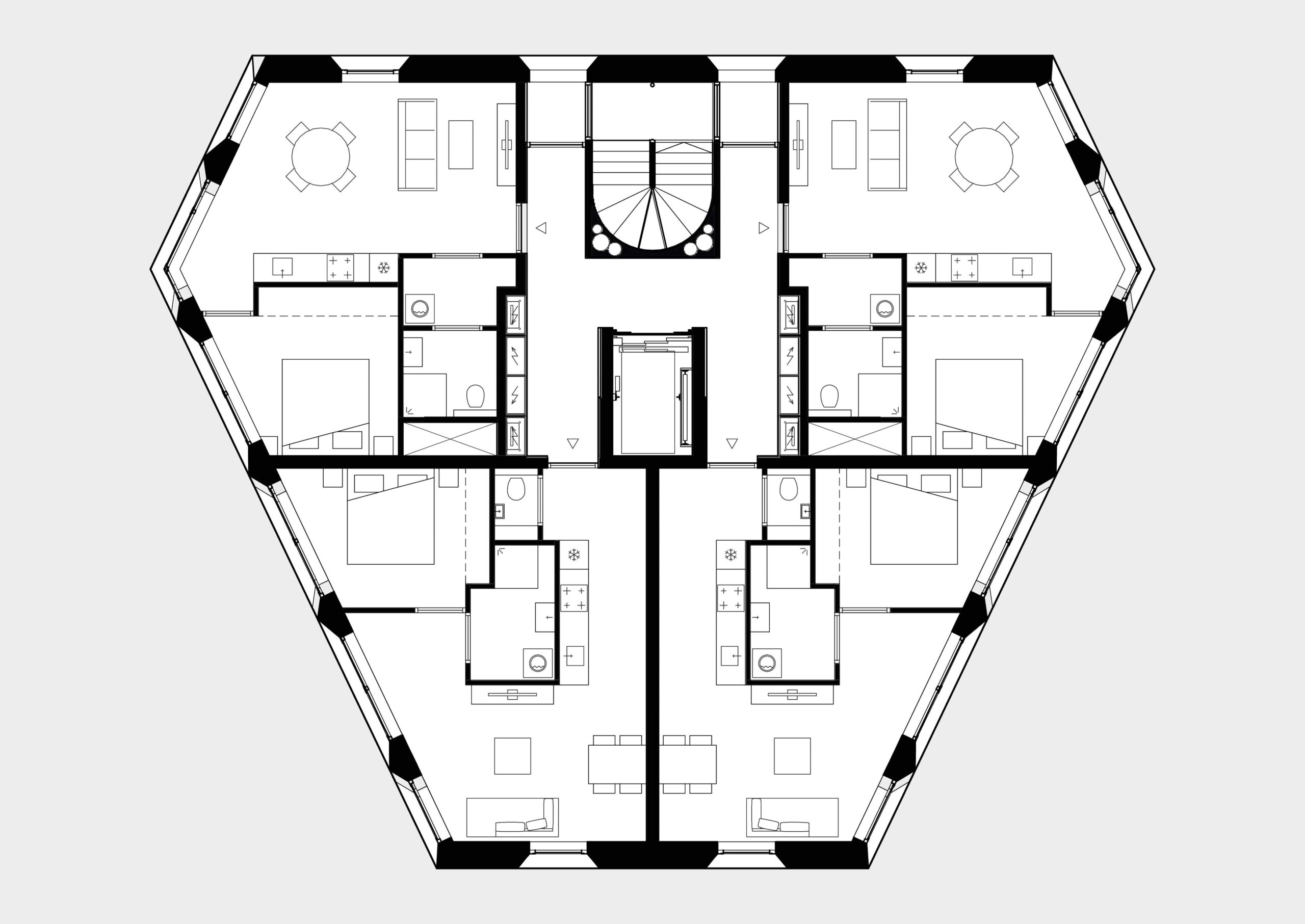 Plattegrond. Beeld Arons en Gelauff architecten