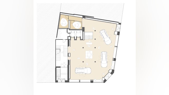 Begane grond (showroom). Beeld MVRDV