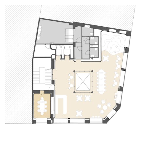 Eerste verdieping (café). Beeld MVRDV