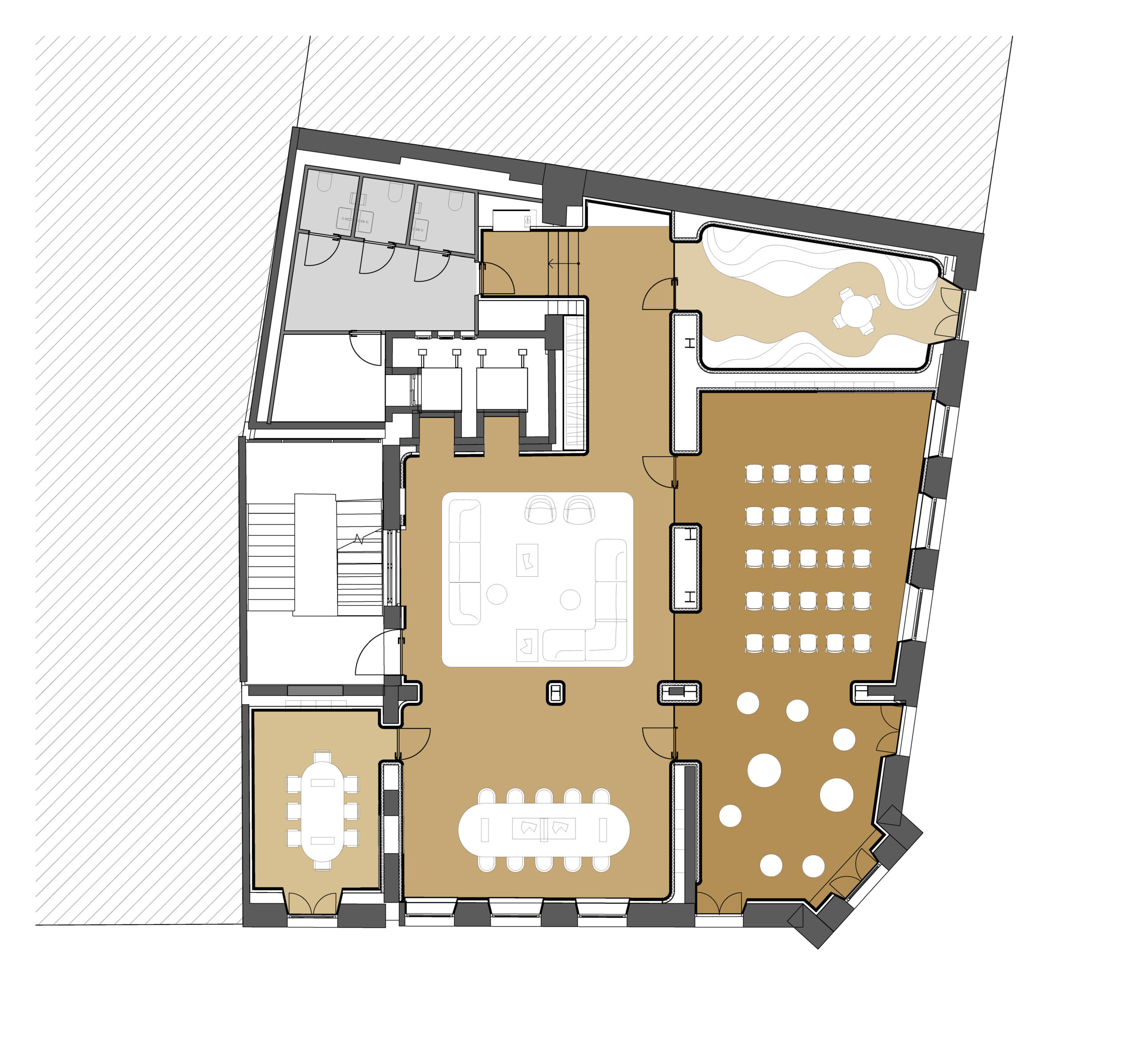 Tweede verdieping (Forum en Joy Camp). Beeld MVRDV