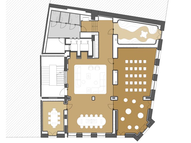 Tweede verdieping (Forum en Joy Camp). Beeld MVRDV
