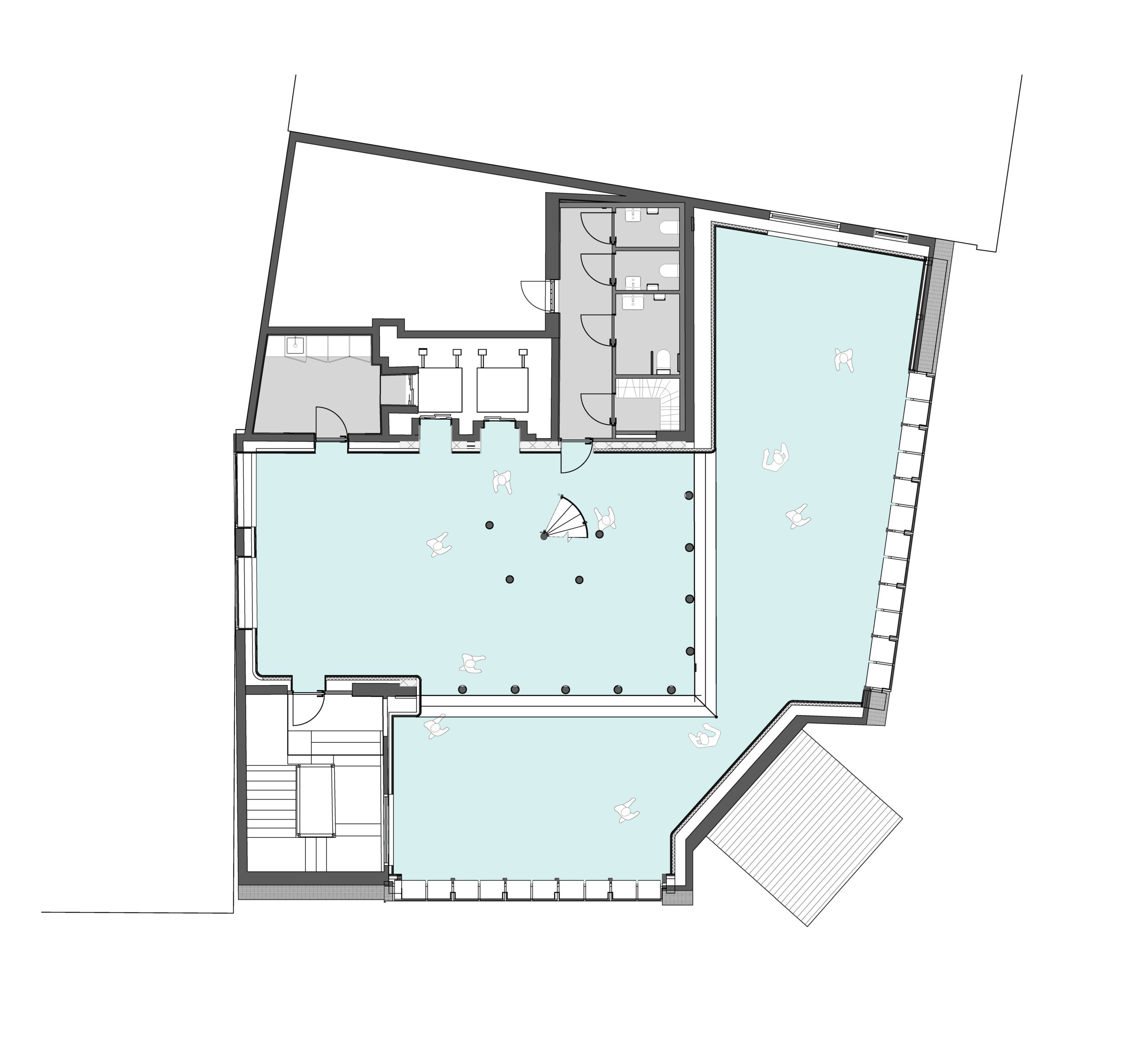 Zesde verdieping (event space). Beeld MVRDV