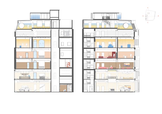 Doorsnede. Beeld MVRDV