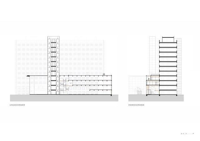 Doorsneden DW02 Lighthouse. Beeld Benthem Crouwel Architects