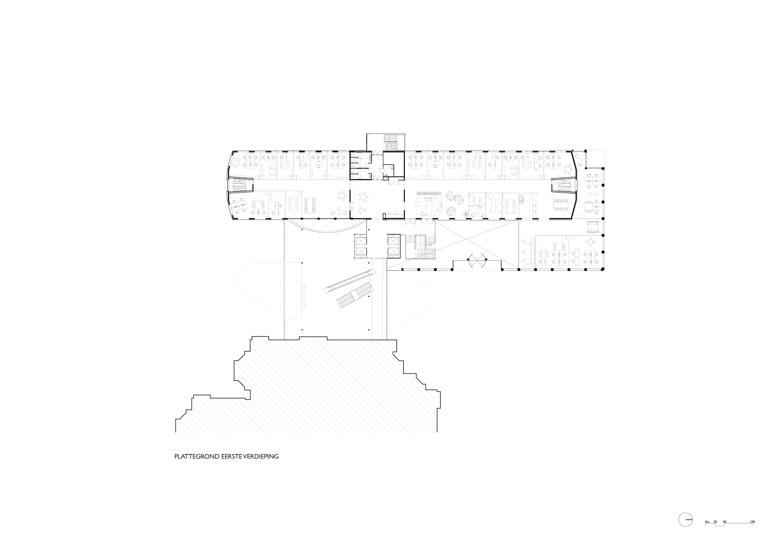 Plattegrond DW02 Lighthouse. Beeld Benthem Crouwel Architects