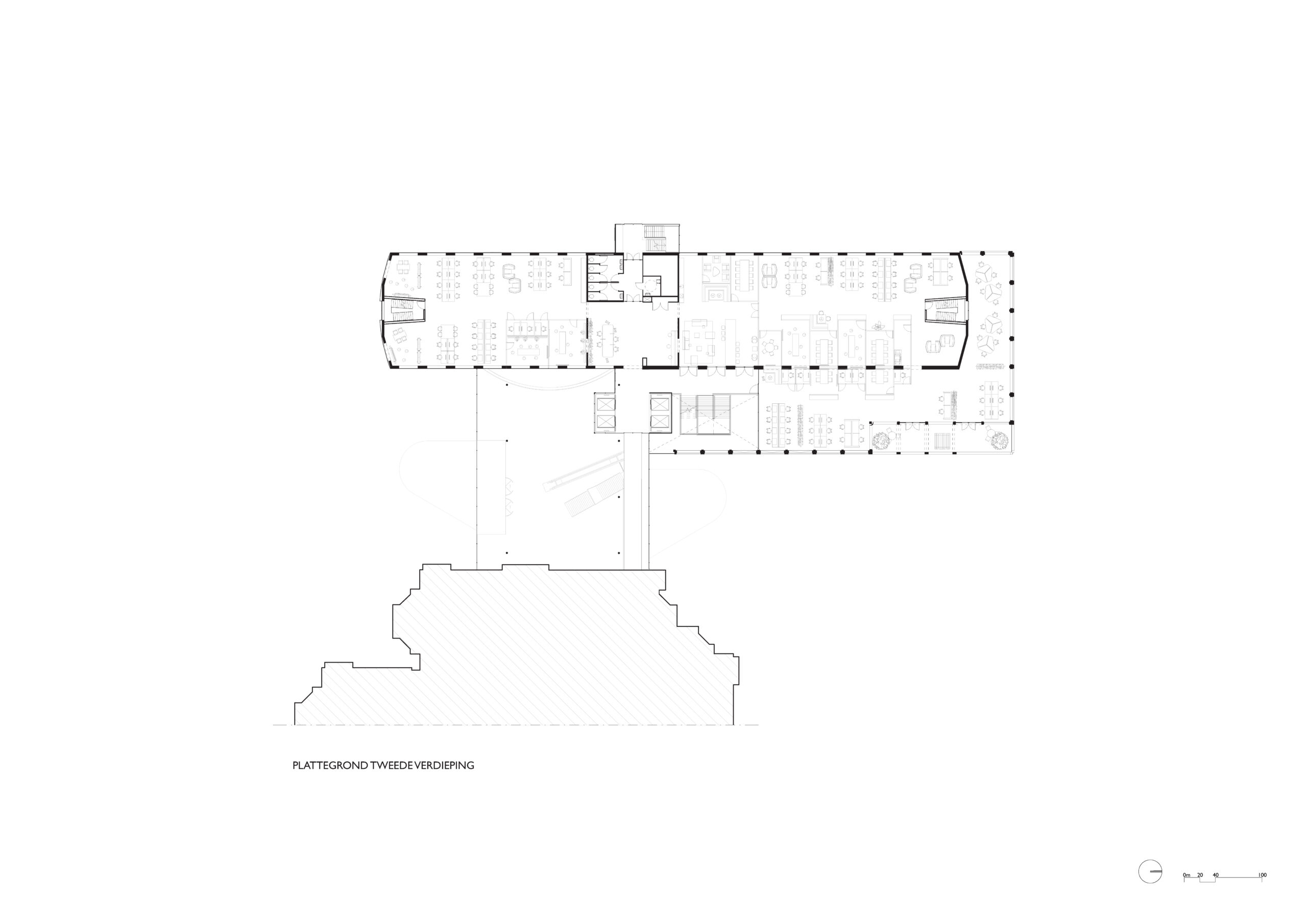 Plattegrond DW02 Lighthouse. Beeld Benthem Crouwel Architects