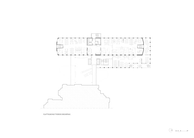 Plattegrond DW02 Lighthouse. Beeld Benthem Crouwel Architects