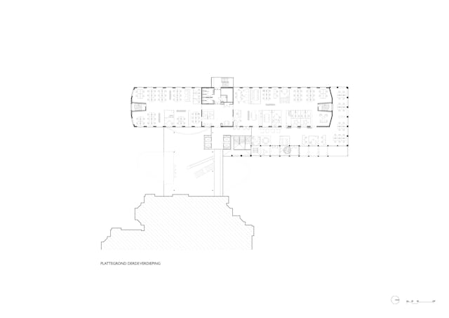 Plattegrond DW02 Lighthouse. Beeld Benthem Crouwel Architects