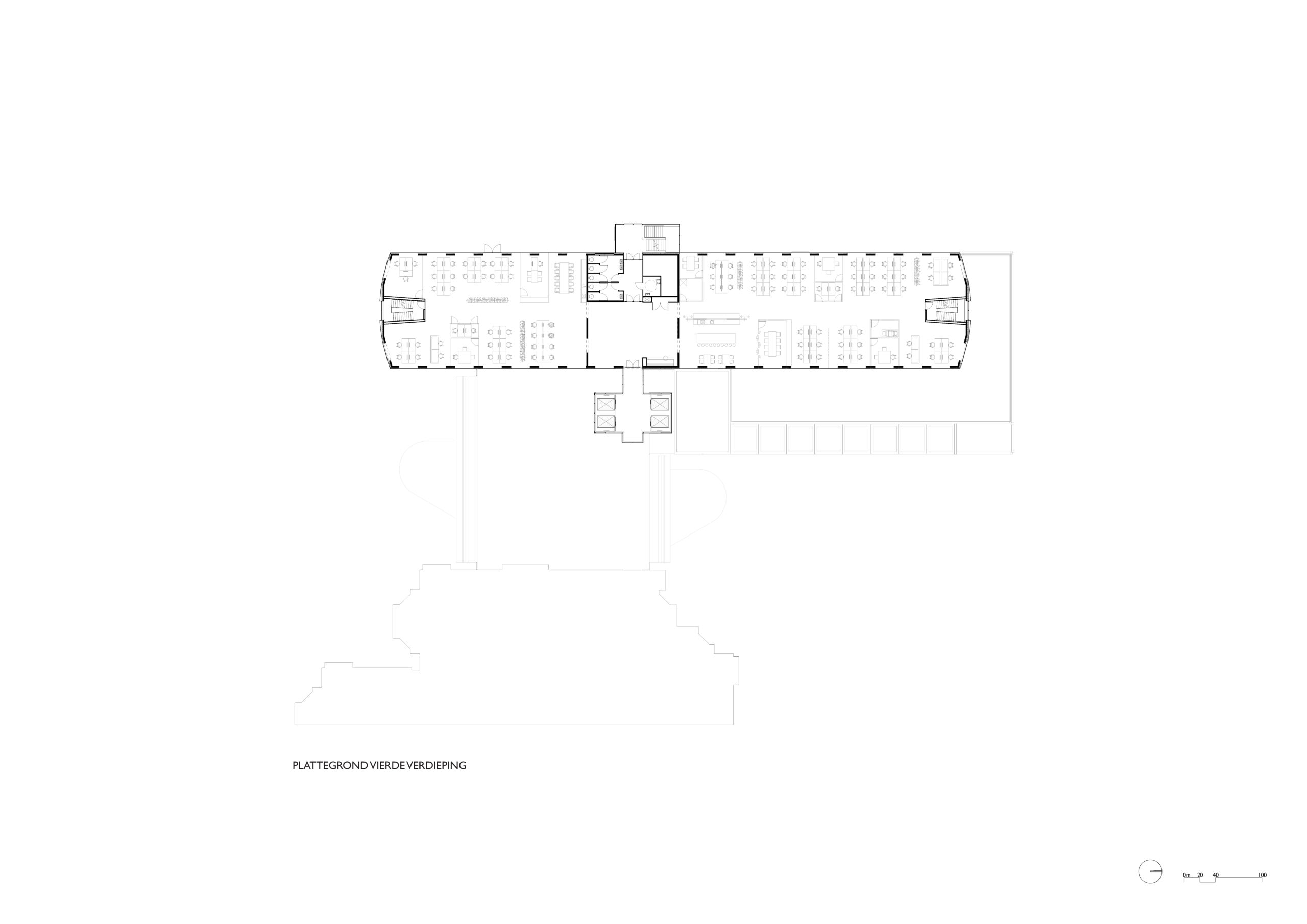 Plattegrond DW02 Lighthouse. Beeld Benthem Crouwel Architects