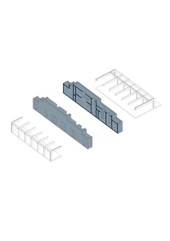 Axonometrie. Beeld VLOT architecten