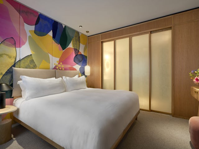 Standaardkamer. Standaardkamer. Beeld Simon Brown voor concrete and The BoTree