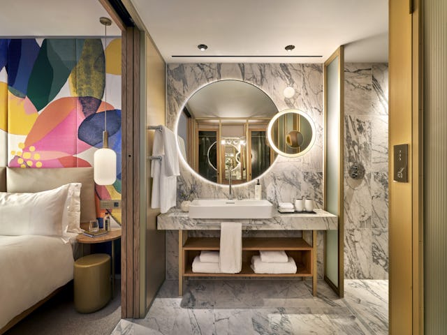 Standaardkamer. Standaardkamer. Beeld Simon Brown voor concrete and The BoTree