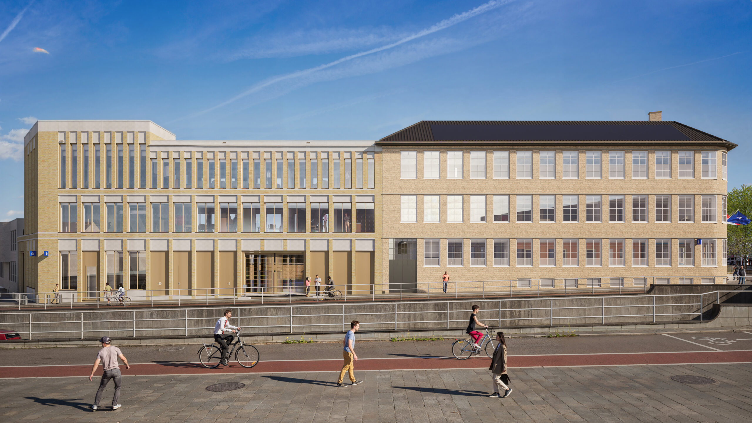 Impressie Teambureau Feijenoord. Beeld EGM architecten