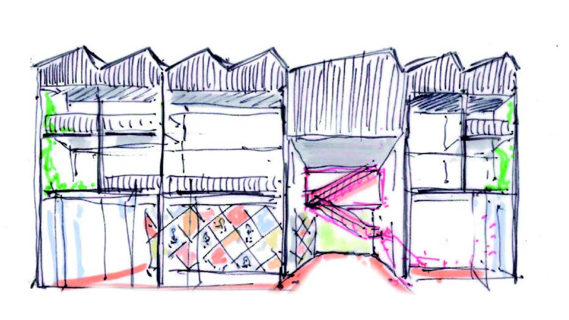 Schets De Nieuwe Rietdijker. Beeld NEXT architects