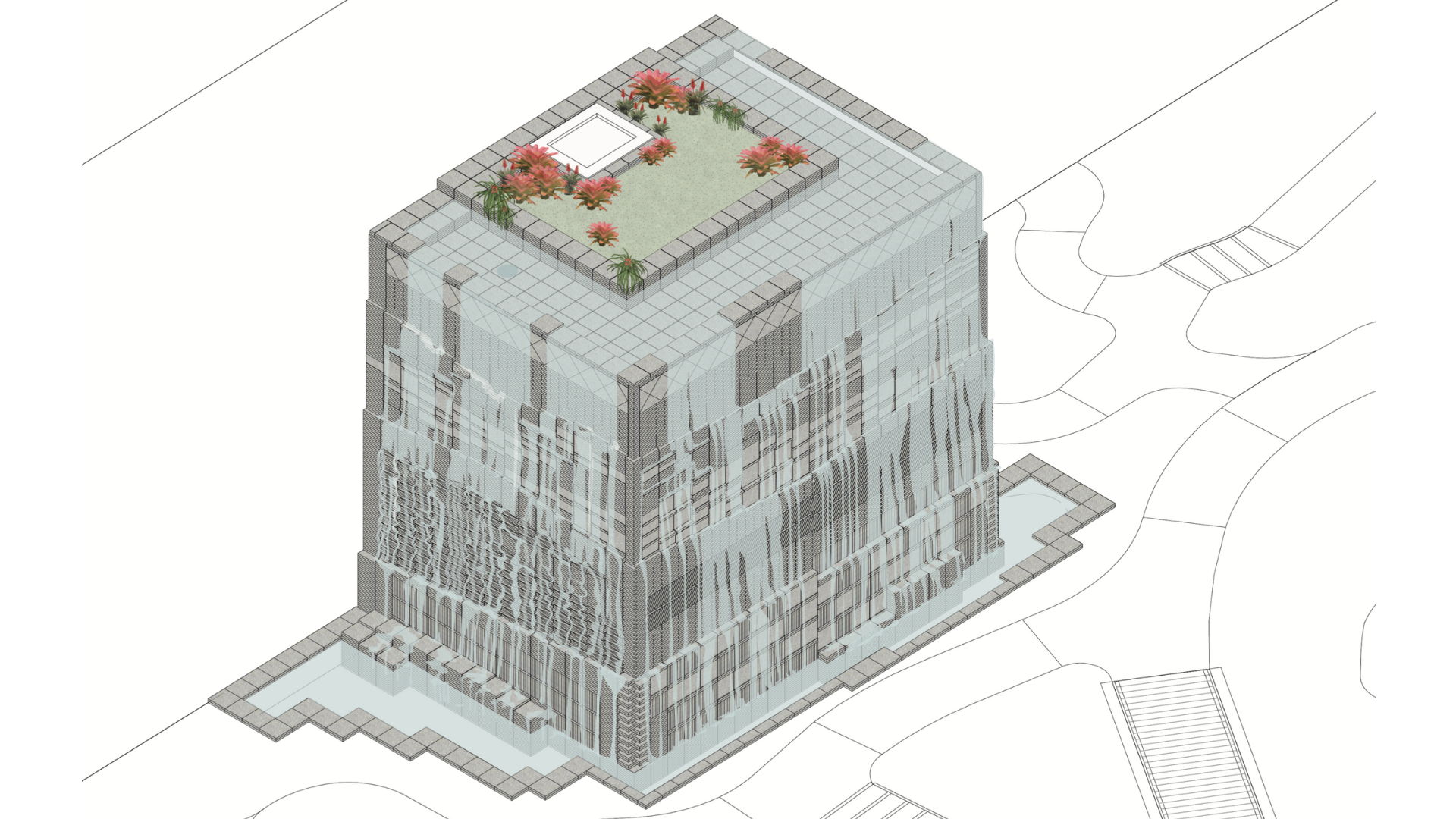 Impressie van de waterval. Beeld BOOM Landscape