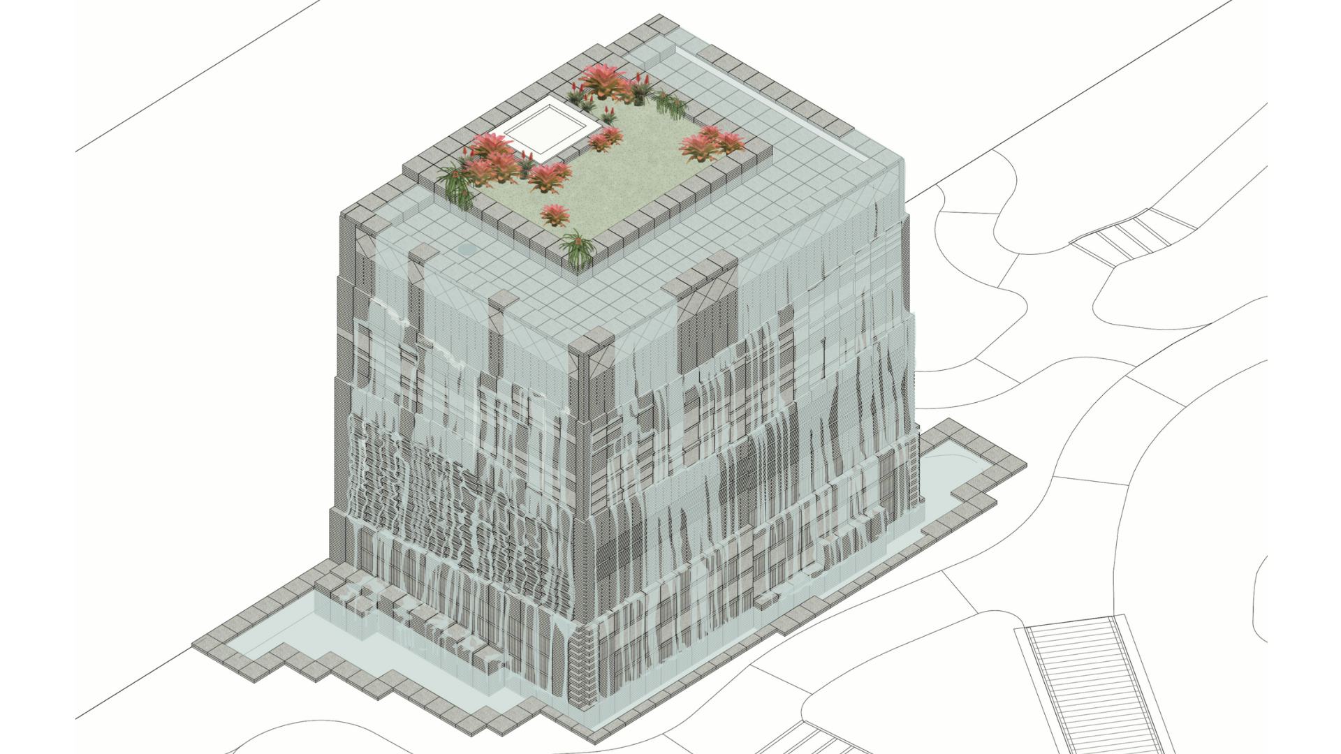 Impressie van de waterval. Beeld BOOM Landscape