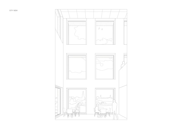 Interior city view. Beeld KAAN Architecten