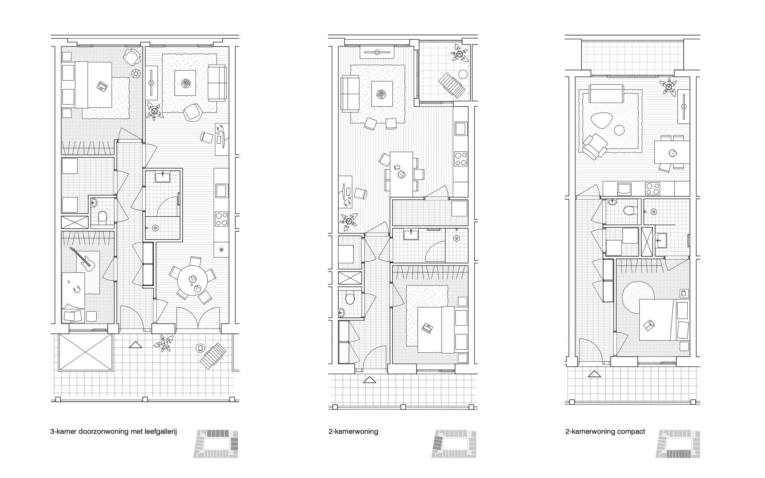 Appartementen. Beeld Levs