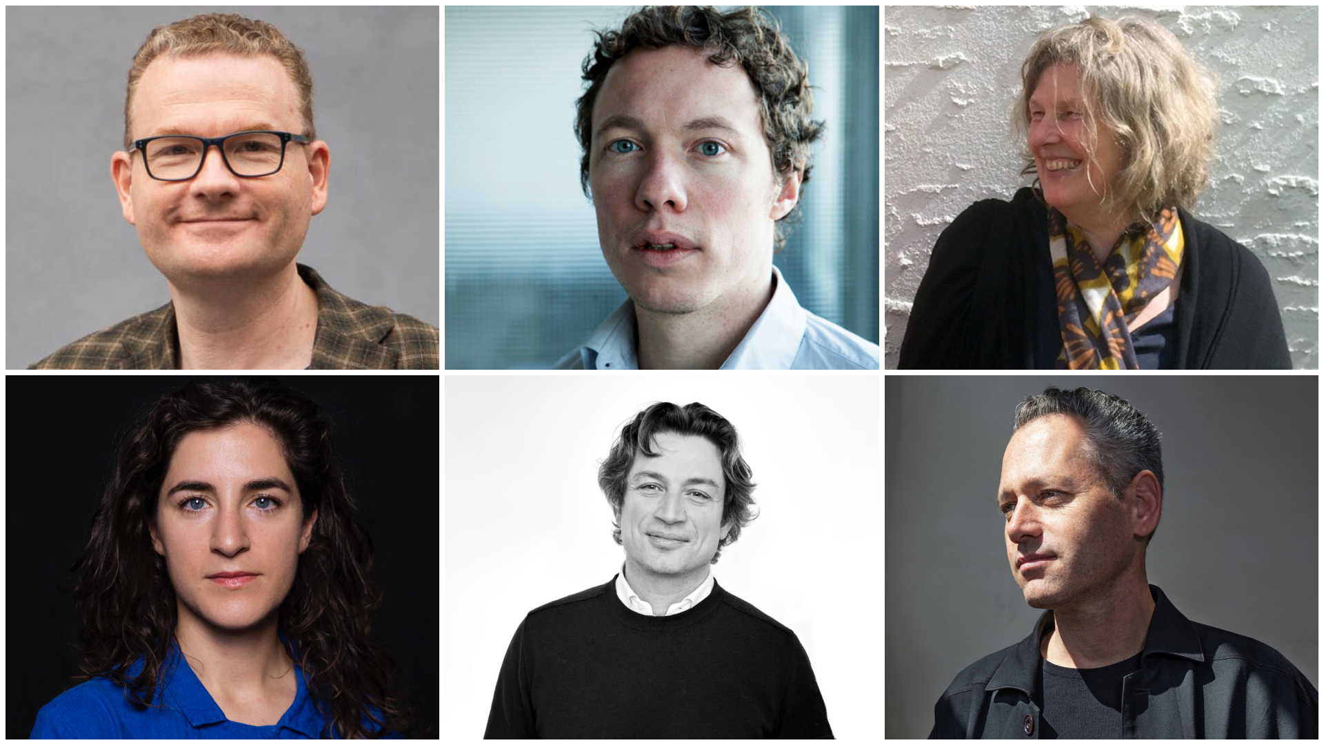 V.l.n.r. Arjan den Boer, Thomas Dieben, Mechthild Stuhlmacher, Arna Mačkić, Edzo Bindels en Uri Gilad