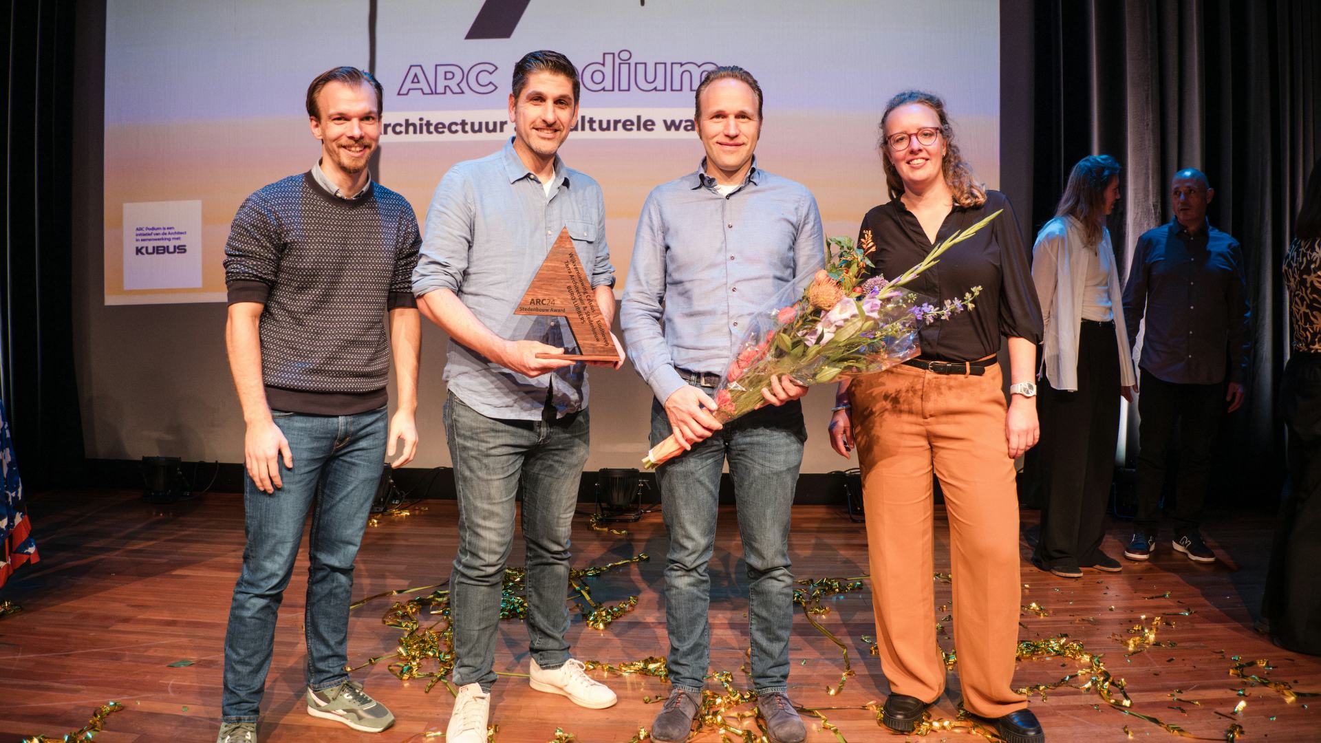 Winnaars ARC24 Stedenbouw Award. Beeld Pepijn Spijkers