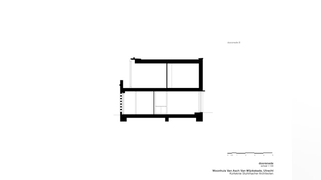 Doorsnede. Beeld Korteknie Stuhlmacher Architecten